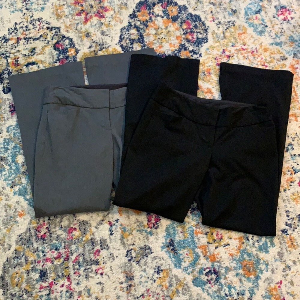 1 Express Editor dress pants, black & gray - 8R